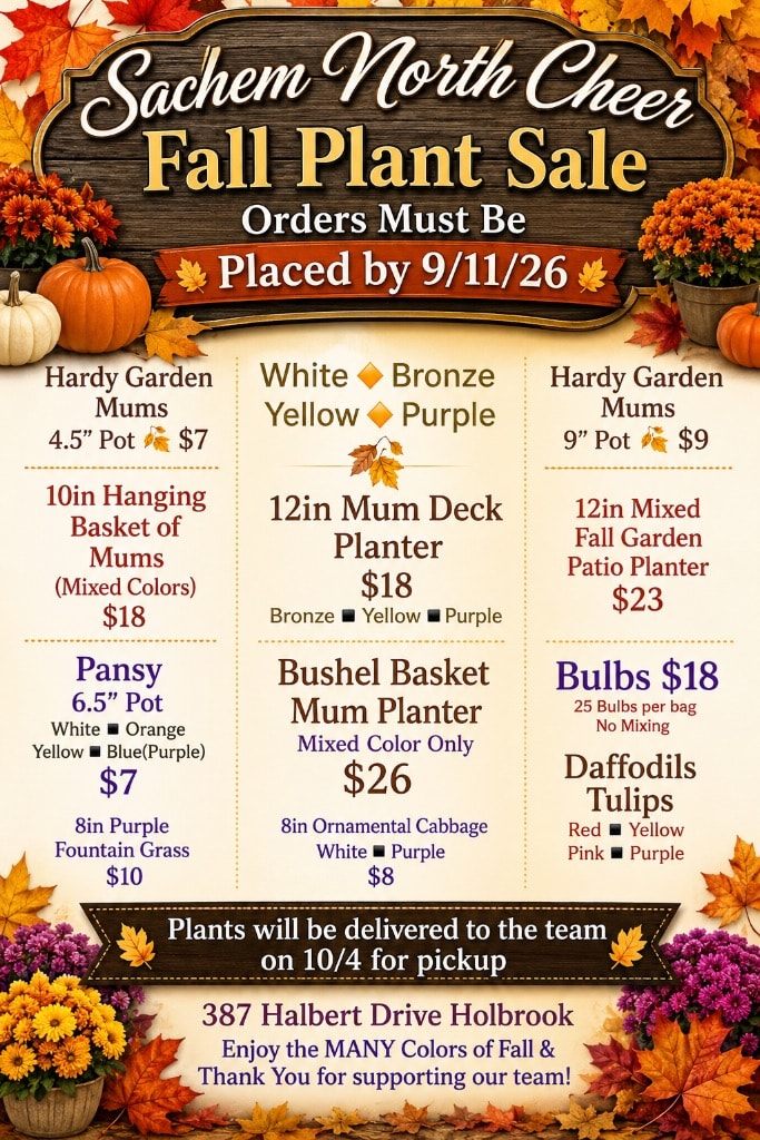 Fall Plant Sale flyer